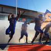 Photo: The Bishop Gorman footabll team takes to the field Photo: The Bishop Gorman footabll team takes to the field